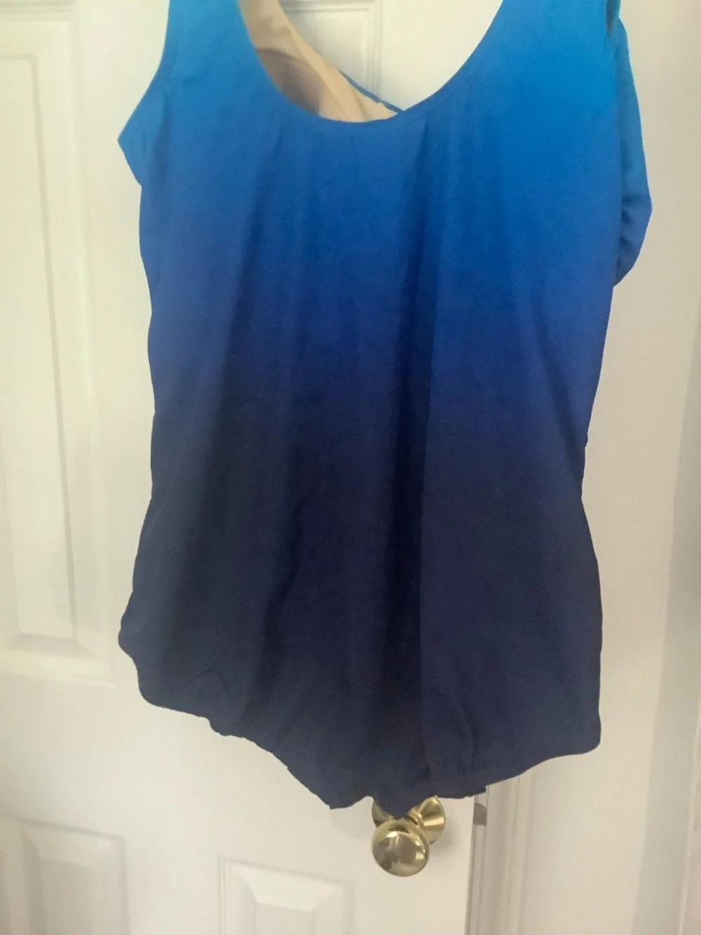 Lands' End Women's Plus Size Long Torso Tugless One Piece Swimsuit 20WL